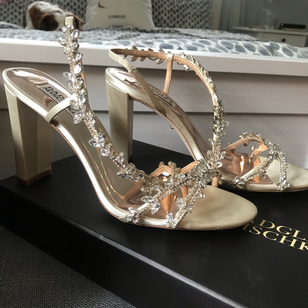Badgley Mischka bridal shoes, size 8